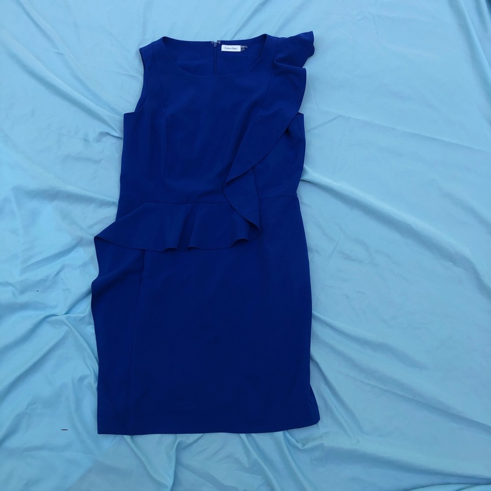 Cobalt blue Calvin Klein party dress